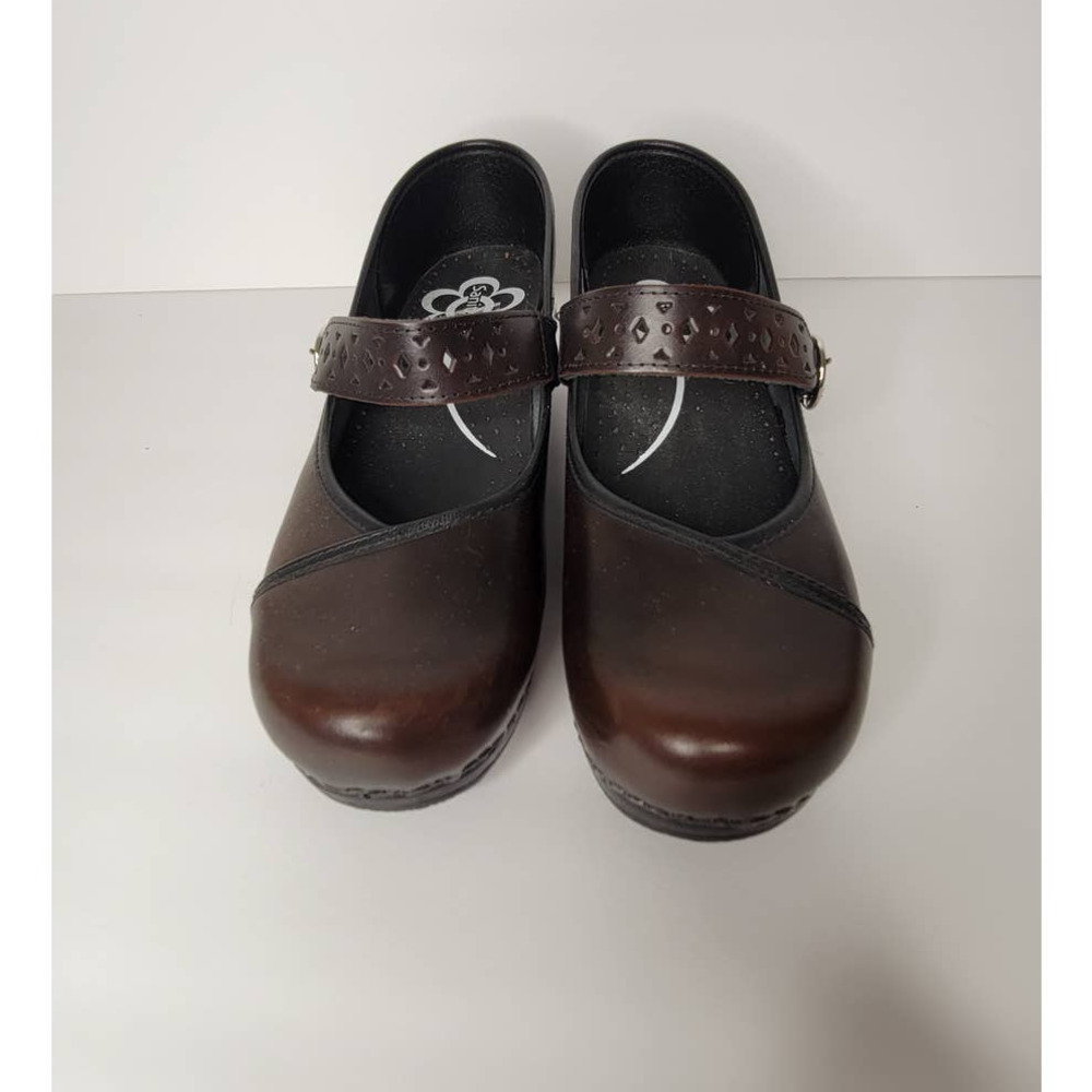 Sanita - Brown Mary Jane Clogs - Women's Size 39 / US 8.5